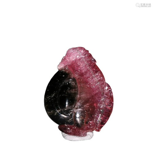 RED TOURMALINE ORNAMENT