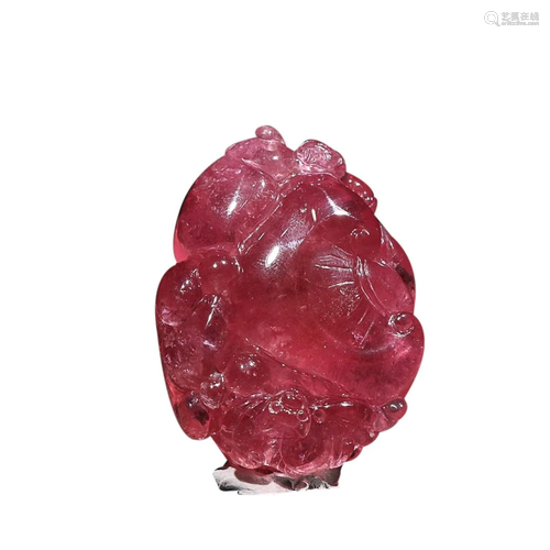 PINK TOURMALINE ORNAMENT