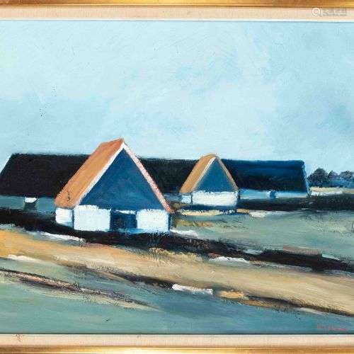 Paul Olsson, Danish painter 2nd half 20th century, two-dimen...