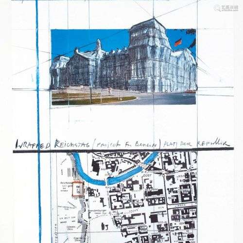 Christo (1935-2020), ''Wrapped Reichstag'', offset, 1992, si...
