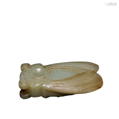 HETIAN JADE CICATA SHAPED INK PLATE