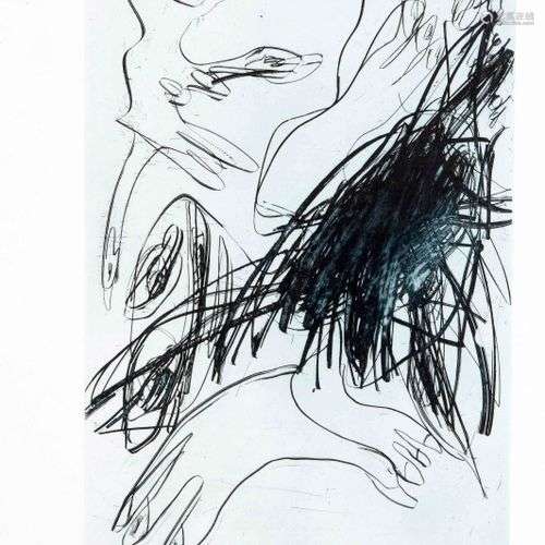 Walter Stöhrer (1937-2000), Composition with figure, etching...