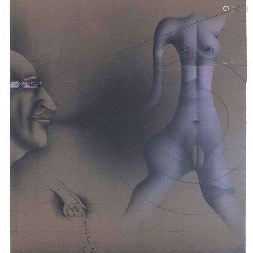 Paul Wunderlich (1927-2010), ''Torso'', color lithograph, si...
