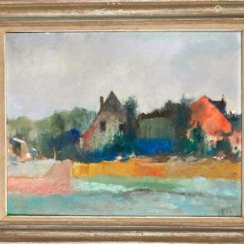 Ewald Jorzig (1905-1983), Düsseldorf painter. Expressive lan...