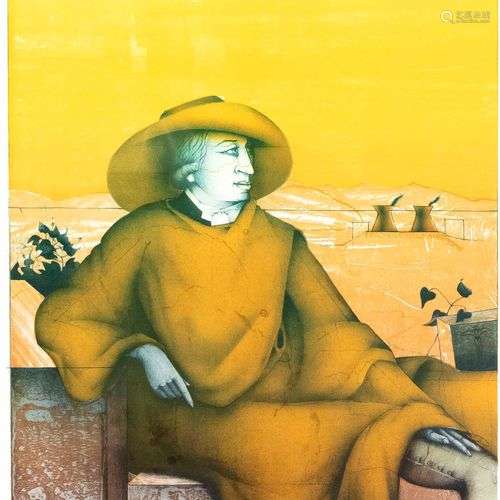 Paul Wunderlich (1927-2010), ''Goethe in der Campagna'', col...