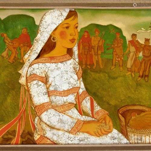 Anonymous painter 1st half of 20th century, exotic wedding c...