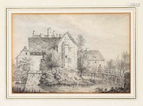Anonymous artist 1st half 19th century, two drawings with vi...