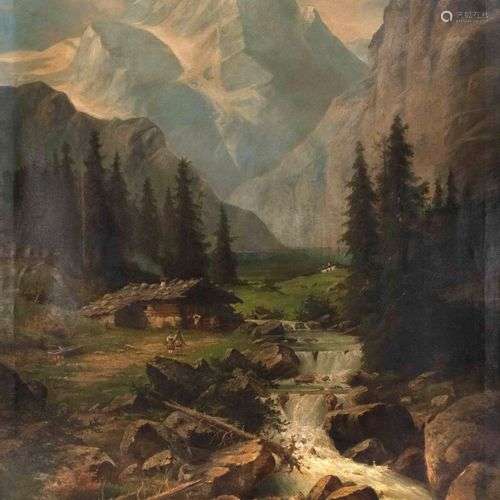 August Schlüter (1858-1928), Düsseldorf landscape painter, m...