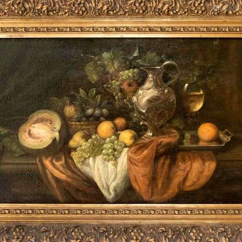 Still life painter late 19th century, opulent fruit still li...