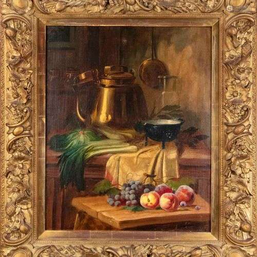 Unidentified painter late 19th century, fruit still life wit...