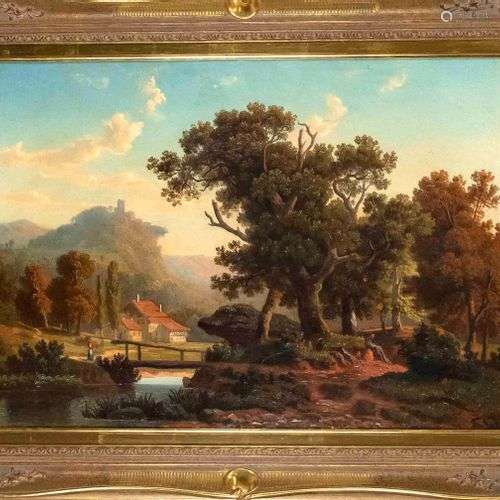 Wilhelm Theodor Nocken (1830-1905), German landscape painter...