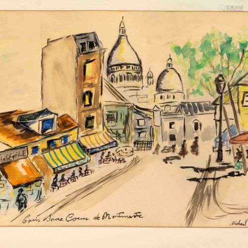 Michael Thomas, mid-20th century, ''Paris Sacre Coeur de Mon...
