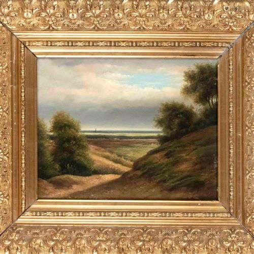 Heinrich Ludwig Frische (1831-1901), wide landscape seen fro...