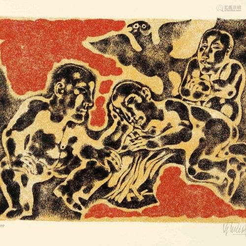 Jean Lurçat (1892-1966), figurative composition o.T., color ...