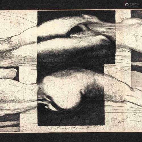 Ernst Fuchs (1930-2015), ''Eva Triptych'', etching, signed b...