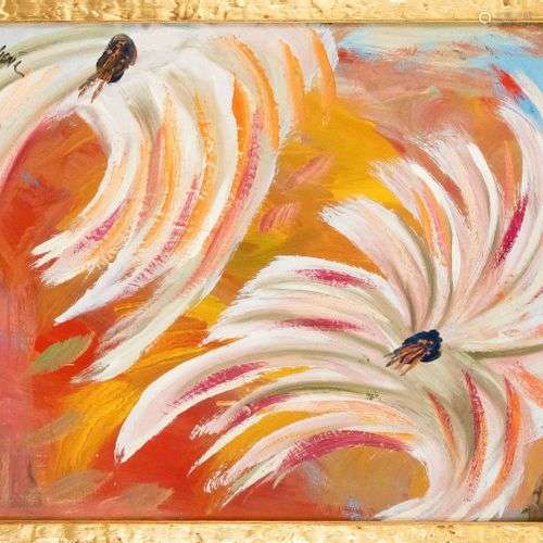 Unidentified painter late 20th c., expressive composition, o...