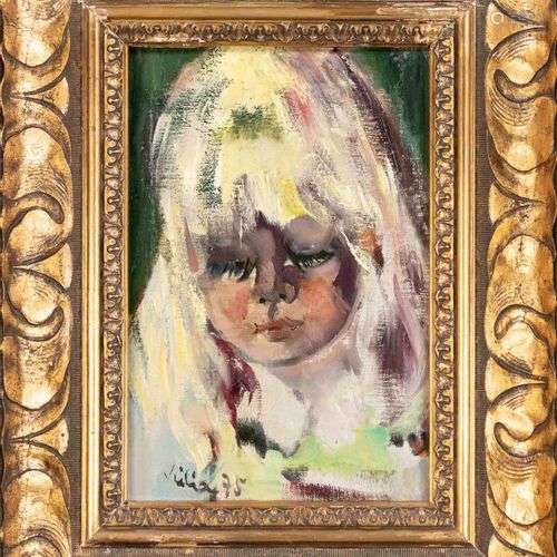 Unidentified painter 2nd half 20th century, portrait of a ch...