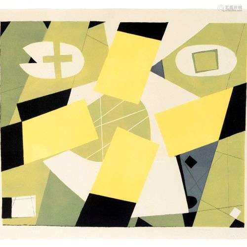 Georg Meistermann (1911-1990), abstract composition, color l...