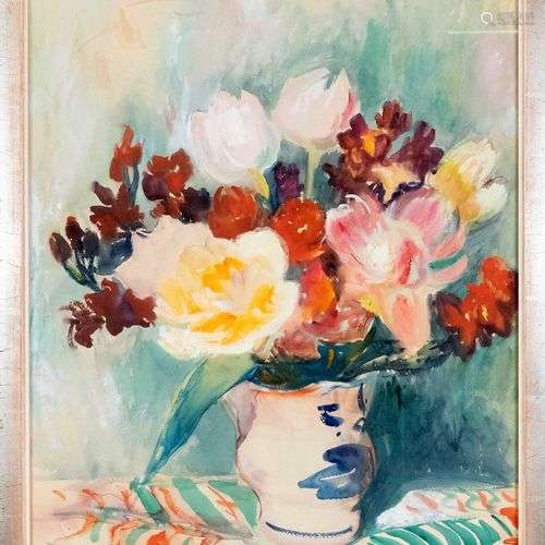 Adolf Schorling (1895-1973), Still life of flowers, watercol...