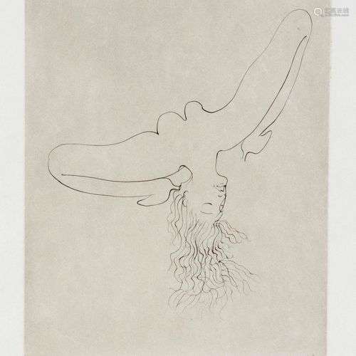 Hans Bellmer (1902-1975), Femme aux cheveux longs, etching o...