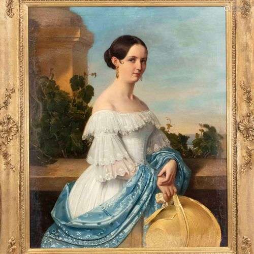 Anonymous portrait painter c. 1840, representative portrait ...