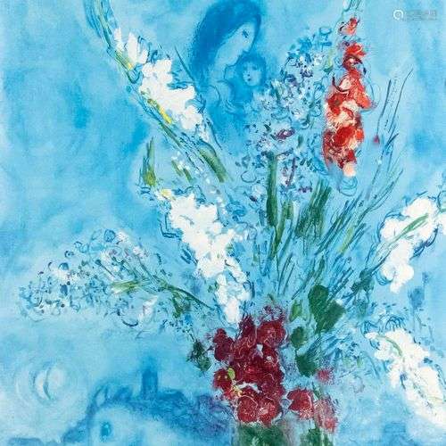 Marc Chagall (1887-1985), ''Les Glaieuls'', granolithography...