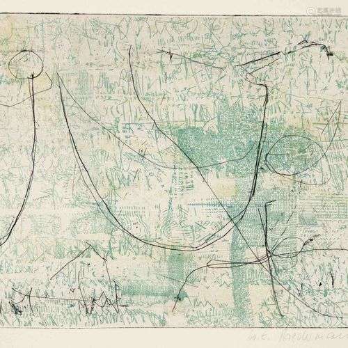 Wolfgang E. Biedermann (1940-2008), etching o.T., 1990, bott...