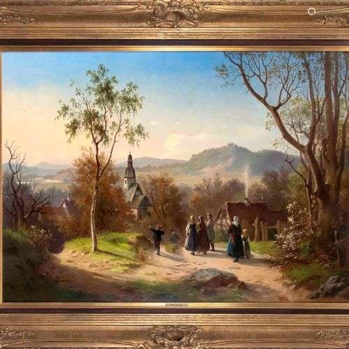 Eduard Stiegel (1818-1879), Hessian landscape painter, studi...