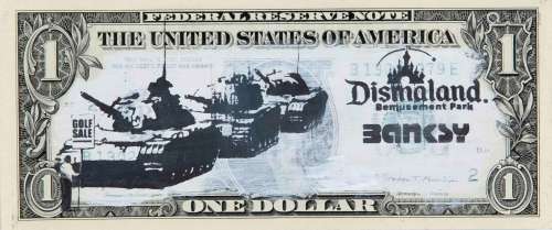 Banksy, after, Dismal Dollar from ''Dismaland Bemusement Par...