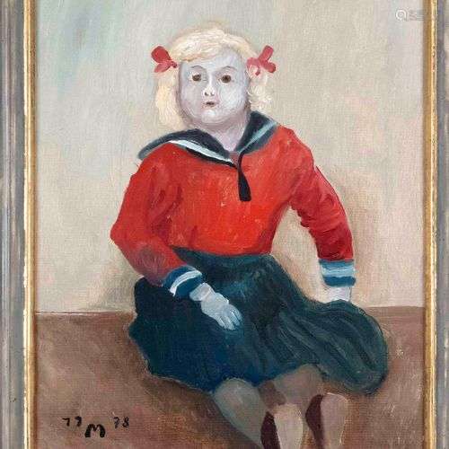 Kurt Mühlenhaupt (1921-2006), ''Puppe'', oil on canvas, mono...
