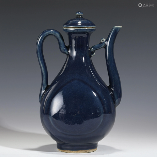 MING DYNASTY BLUE PORCELAIN JUG