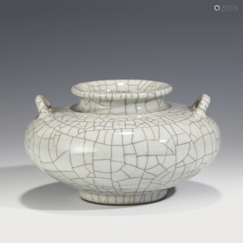 QIANLONG GE WARE PORCELAIN WASHING POT