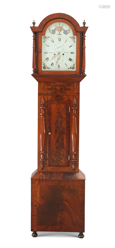 A SCOTTISH WILLIAM IV MAHOGANY EIGHT-DAY LONGCASE