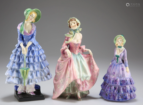 THREE ROYAL DOULTON FIGURES, comprising 