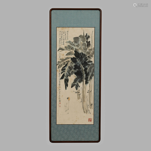 ZHANG DAQIAN FLOWERS PAINTING