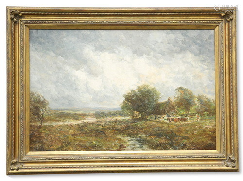 JOHN FALCONER SLATER (1857-1937), CATTLE AND FARMER BY