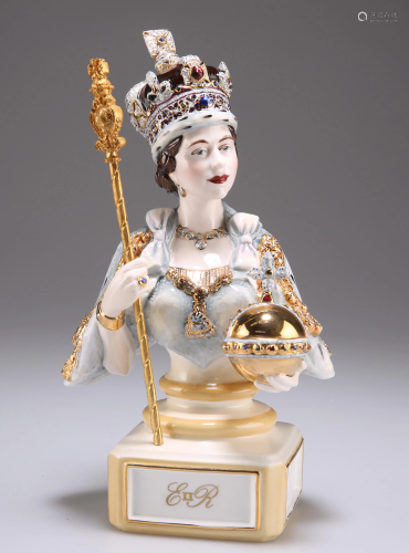 A ROYALE STRATFORD LIMITED EDITION BUST OF QUEEN
