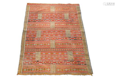 A MOROCCAN RUG, CIRCA 1970. 185cm by 130cm