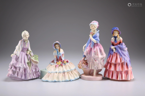 FOUR ROYAL DOULTON FIGURES, comprising 