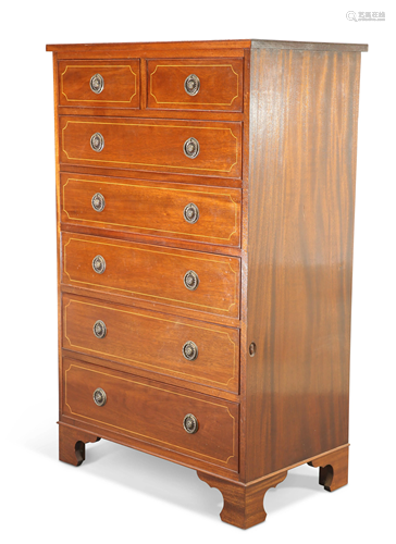 ALAN GRAINGER, A RARE ACORNMAN MAHOGANY CHEST OF