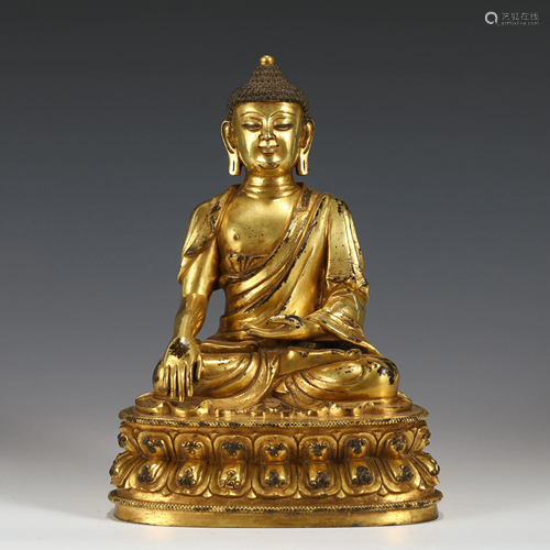 XUANDE GILT BUDDHA