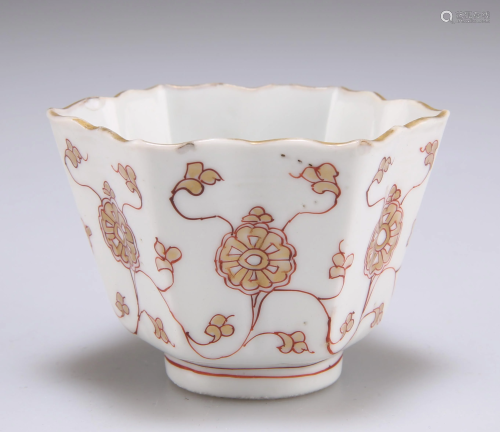 A CHINESE PORCELAIN WINE CUP, KANGXI, tapering