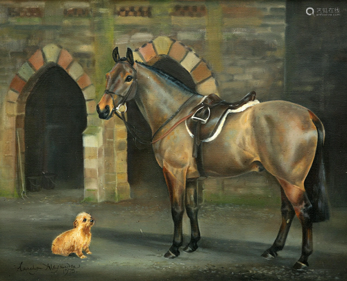 CAROLYN ALEXANDER (BORN 1948), HORSE AND NORFOLK