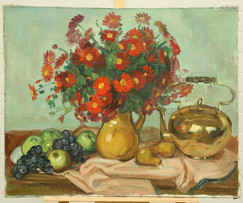 CONTINENTAL SCHOOL, STILL LIFE OF A VASE OF FLOWERS,