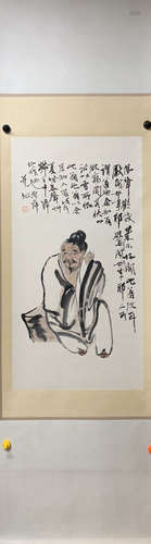 A Qi baishi's figure painting