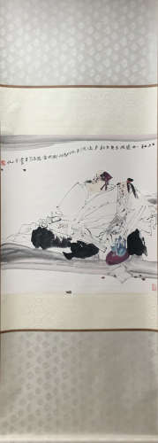 A Wang xijing's figure painting