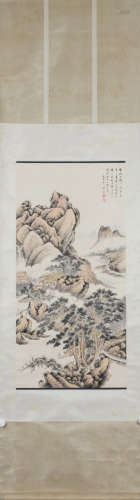 A Xu bangda's landscape painting