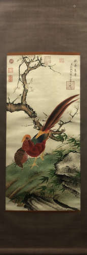 A Song huizong's flowers and birds painting