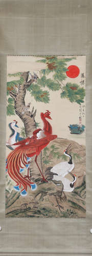 A Yu feian's birds painting