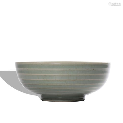 A celadon-glazed bowl